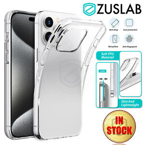 For iPhone 15 14 Pro Max Plus 13 12 11 XS MAX XR X Case Anti-Yellow Clear Soft