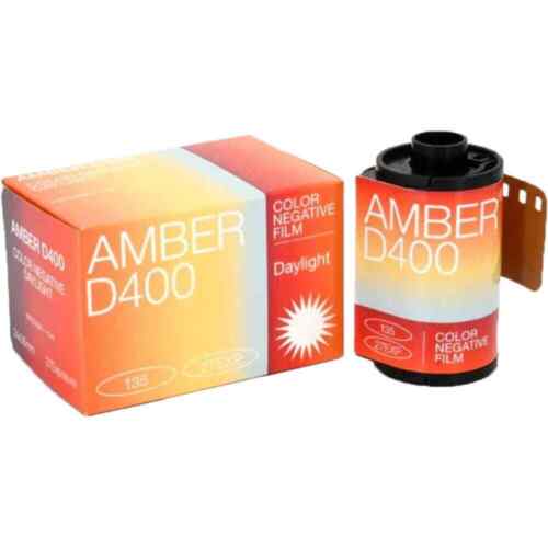 Amber D400 400 ISO Colour Negative Movie Film (35mm Film, 27 Exposures)